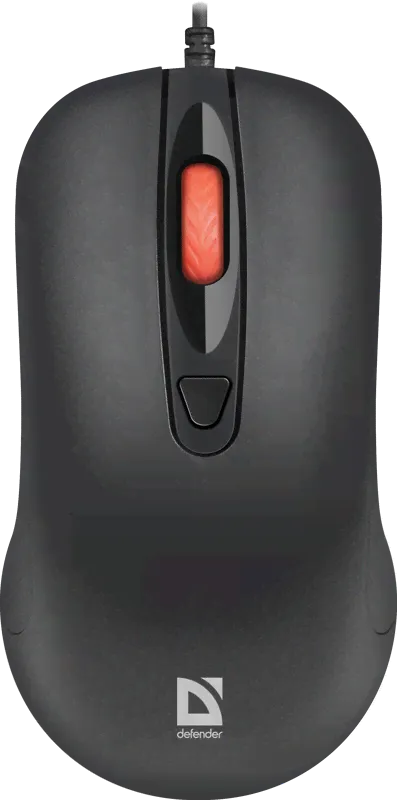 Мышь DEFENDER Omega MB-522, пров.,опт.,4кн., 800-1600dpi, черный-0